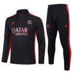 PSG 23-24 Half-Zip Jacket Black with Red Shoulder - 图片 8