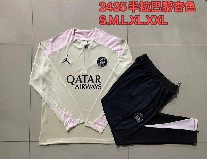 Jordan Paris 24/25 Half-Zip Jacket Apricot - 图片 9