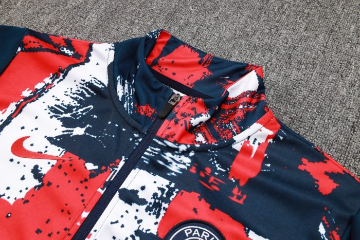 PSG 24/25 Long Zipper Jacket Paris Blue Spray - 图片 6