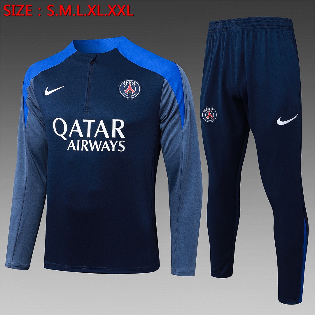Paris Saint-Germain 25/26 Half-Zip Jacket Blue