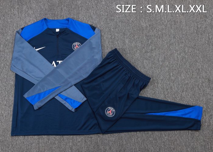 Paris Saint-Germain 25/26 Half-Zip Jacket Blue - 图片 4
