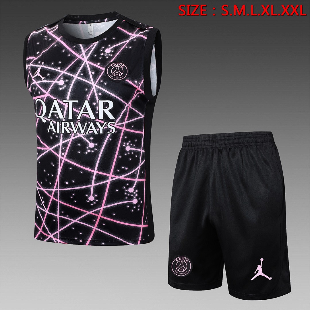 JER-7275_1 Jordan Paris Black Starry Sky Spray Print Vest - 图片 1