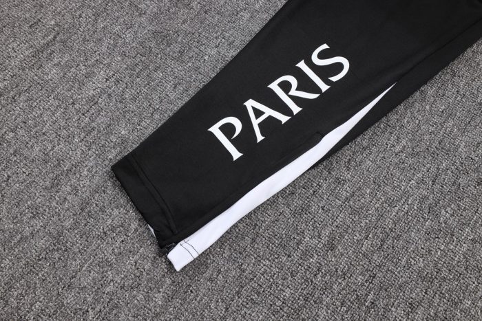 Paris Saint-Germain 2024 Black Splatter Half-Zip Jacket - 图片 4