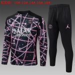 Paris Saint-Germain 2025/26 Half-Zip Jacket Black Starry Sky Print Kids