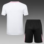 Paris Saint-Germain 24-25 Jordan Short Sleeve Training Top White with Pink Shoulders - 图片 6