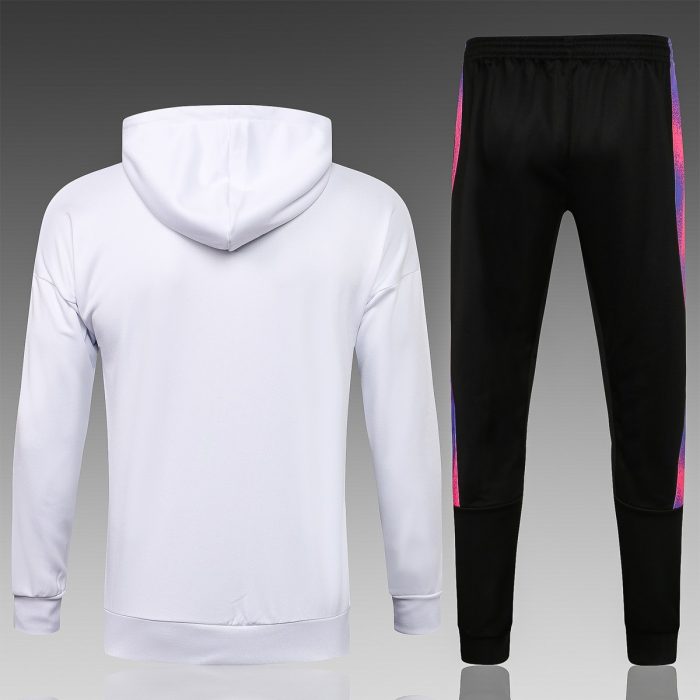 PSG 21/22 Long Zip Jacket White - 图片 2