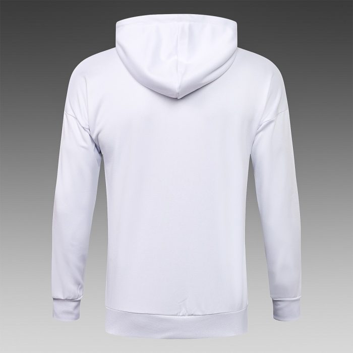 PSG 21/22 Long Zip Jacket White - 图片 3
