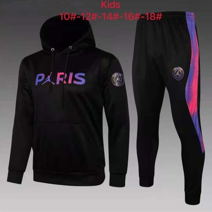 PSG 2021-2022 Kids Hat Black (Colorful Chest Logo) - 图片 2