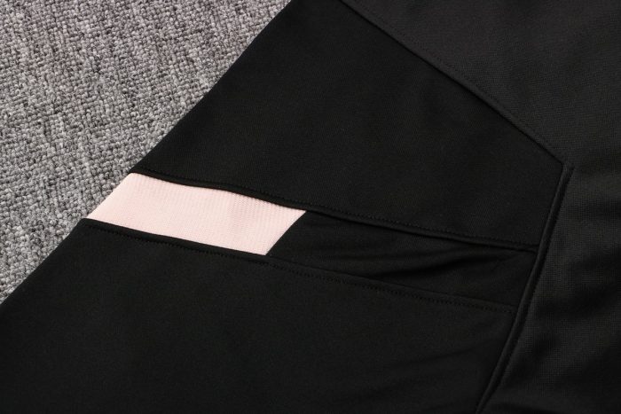 Paris Saint-Germain Black Long Zip Jacket with Pink Trim - 图片 5