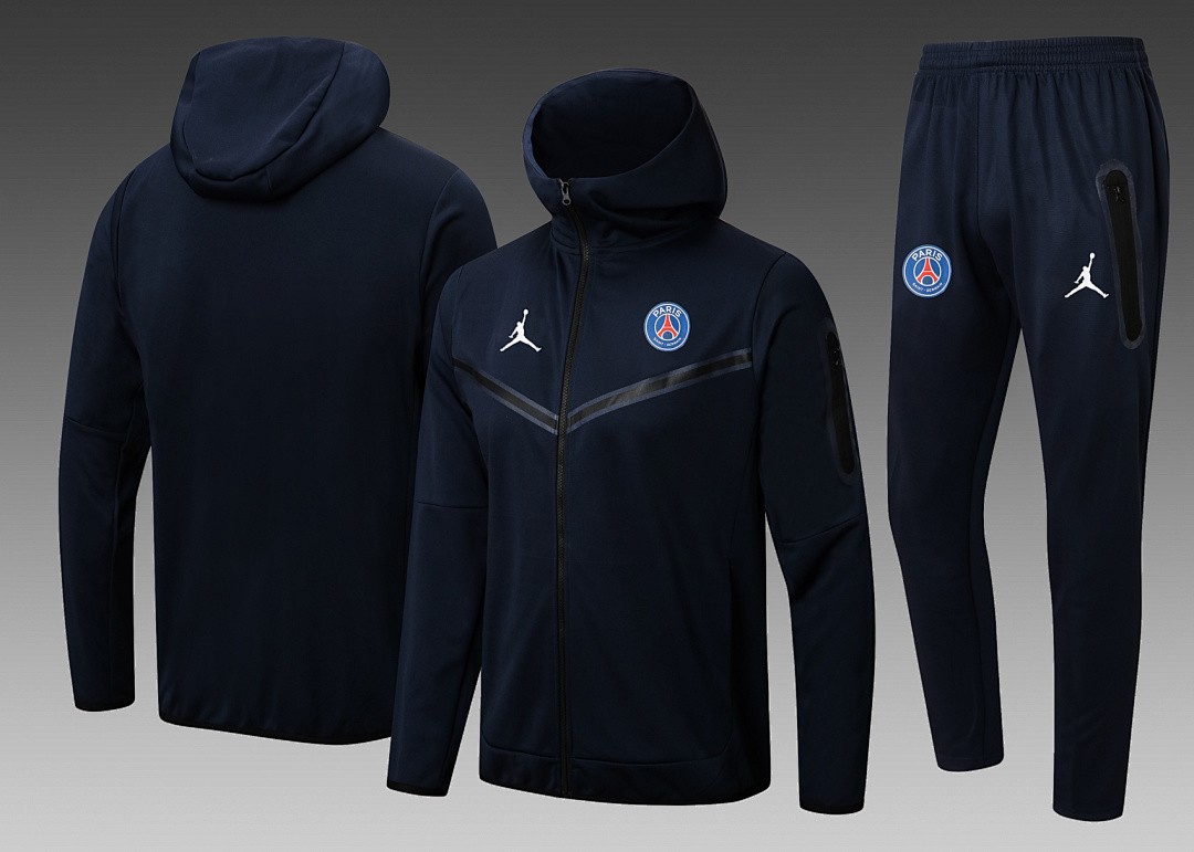 PSG 22/23 Long Zip Jacket Blue