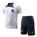 Nike Paris Saint-Germain 2022-2023 White Short Sleeve Training Set with 5-Inch Shorts - 图片 2