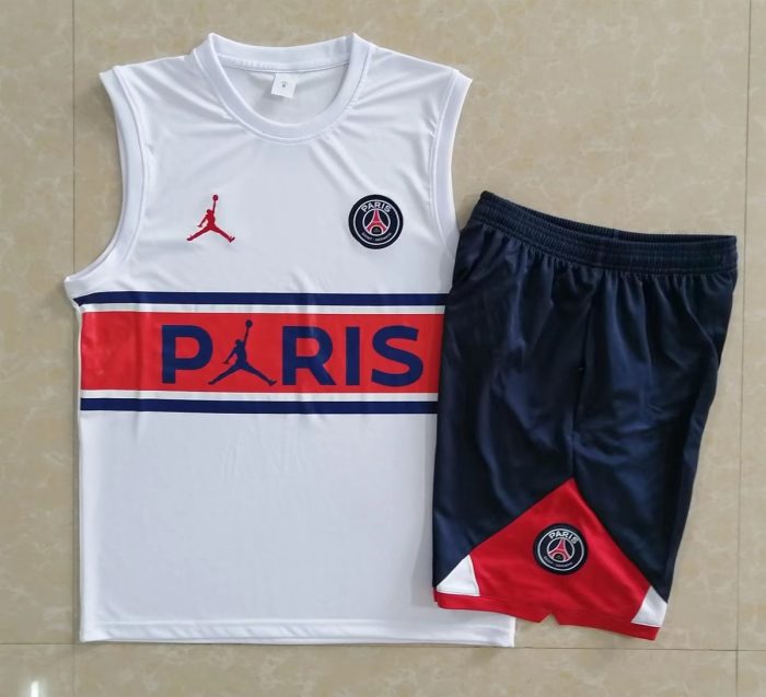 PSG 22/23 Jordan White Vest (Red Chest Badge) - 图片 9