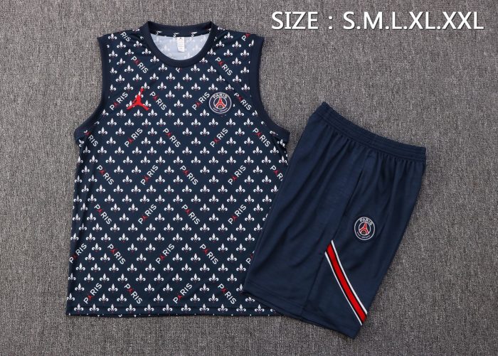 PSG 2022-2023 Jordan Blue Vest (Full Body Spray) - 图片 2
