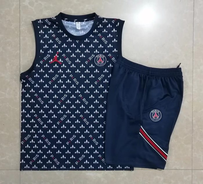 PSG 2022-2023 Jordan Blue Vest (Full Body Spray) - 图片 9