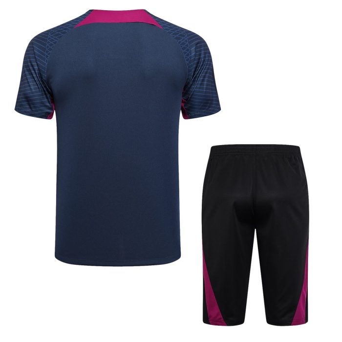 PSG 23/24 Short Sleeve Training Set in Royal Blue (with 7/8 Pants) - 图片 7