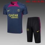 PSG 23/24 Short Sleeve Training Set in Royal Blue (with 7/8 Pants) - 图片 8