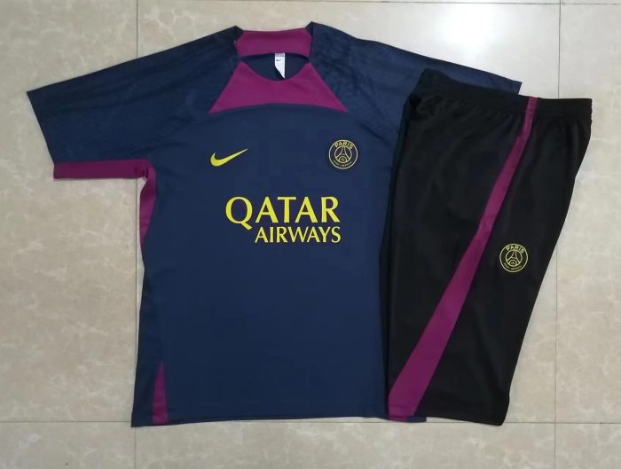 PSG 23/24 Short Sleeve Training Set in Royal Blue (with 7/8 Pants) - 图片 9