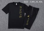 PSG 22-23 Jordan Black Short Sleeve Training Set with 3/4 Pants - 图片 2