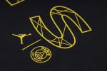 PSG 22-23 Jordan Black Short Sleeve Training Set with 3/4 Pants - 图片 4