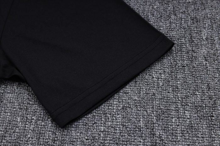 PSG 22-23 Jordan Black Short Sleeve Training Set with 3/4 Pants - 图片 5