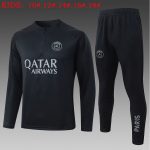Paris Saint-Germain (PSG) Kids' Half-Zip Jacket in Dark Gray - 图片 2