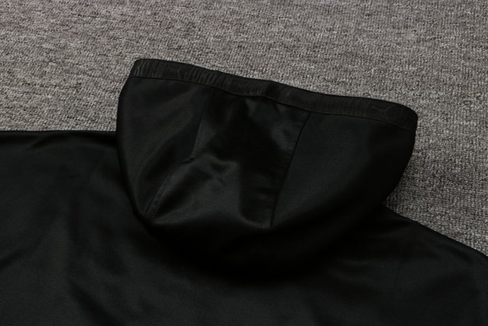 PSG 21/22 Long Zip Jacket Black with Gold Zipper - 图片 4