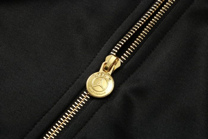 PSG 21/22 Long Zip Jacket Black with Gold Zipper - 图片 6