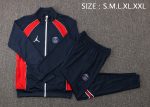 PSG 21/22 Jordan Paris Navy Blue (White Zipper) Long Zip Jacket - 图片 2