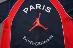 PSG 21/22 Jordan Paris Navy Blue (White Zipper) Long Zip Jacket - 图片 4