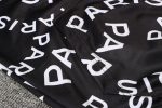 PSG 21/22 Long Zip Jacket Black with White Full Body Ads - 图片 5