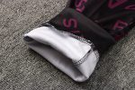 PSG 21-22 Jordan Black Long Zip Jacket with Purple Full Sleeve Ads - 图片 4
