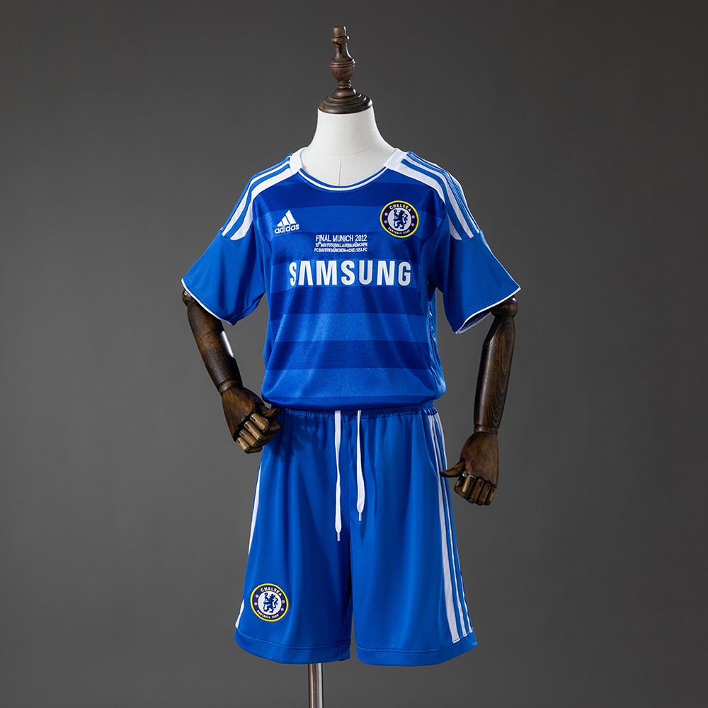 JER-9012_1 Chelsea 11/12 Home Retro Kids Kit Jersey - 图片 1