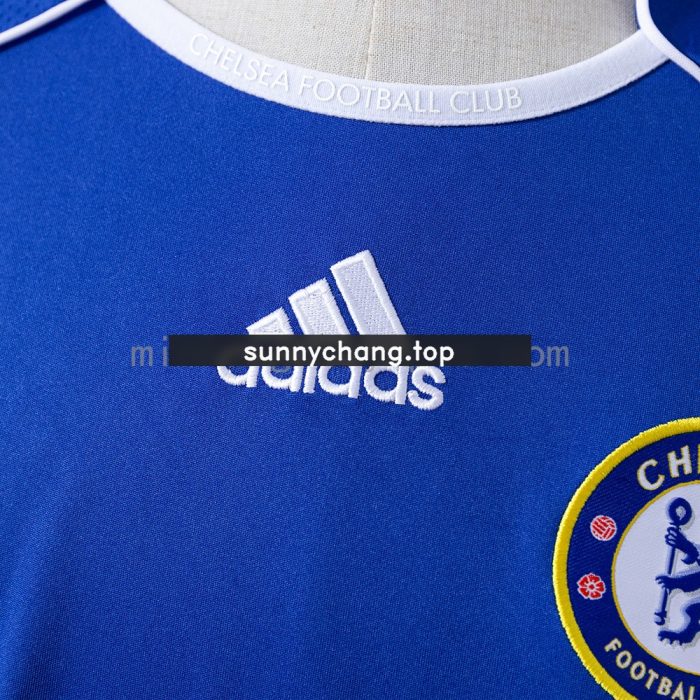 Chelsea 06/07 Home Long Sleeve Retro Shirt - 图片 3