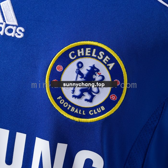 Chelsea 06/07 Home Long Sleeve Retro Shirt - 图片 4