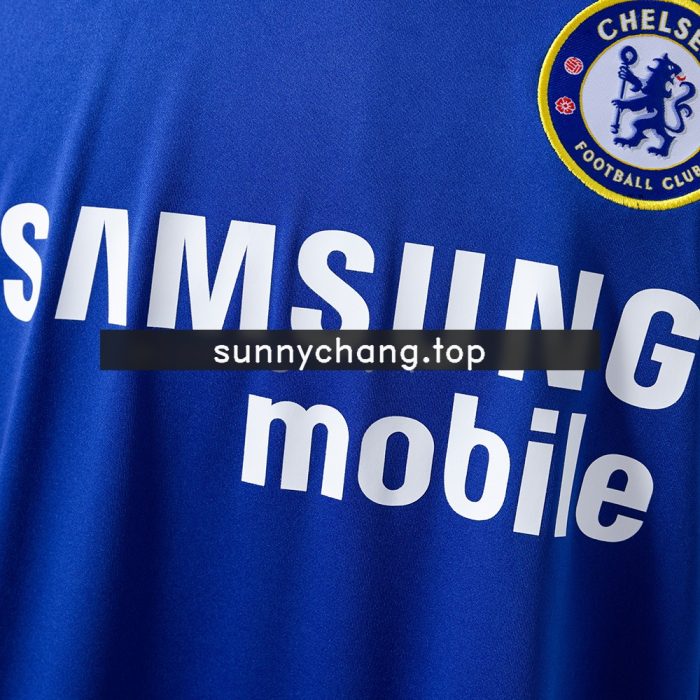 Chelsea 06/07 Home Long Sleeve Retro Shirt - 图片 5