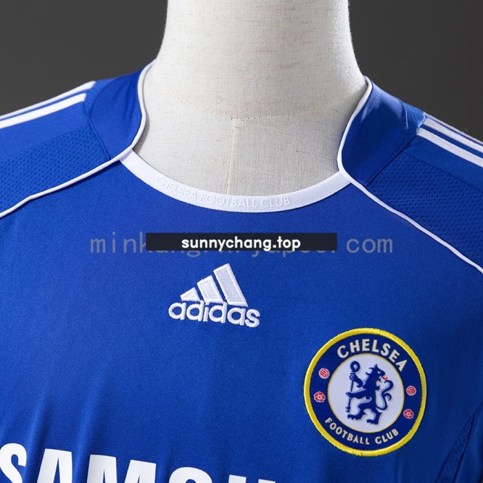 Chelsea 06/07 Home Long Sleeve Retro Shirt - 图片 6
