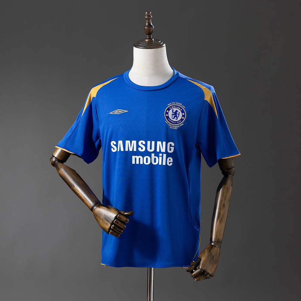 JER-9070_1 Retro Chelsea 05/06 Home Shirt - 图片 1