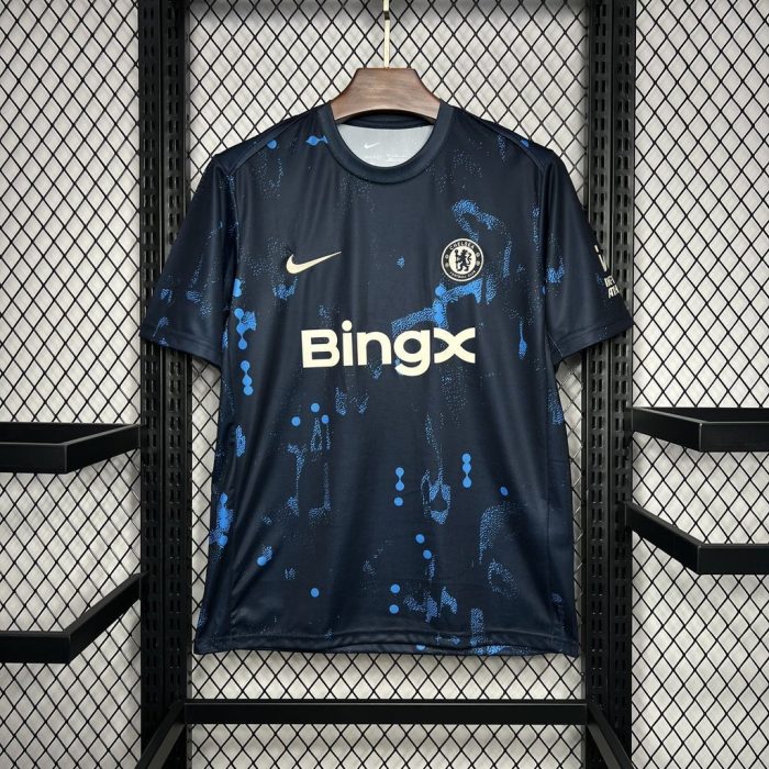 Chelsea 2024/25 Dark Blue Pre-match Training Jersey - 图片 5