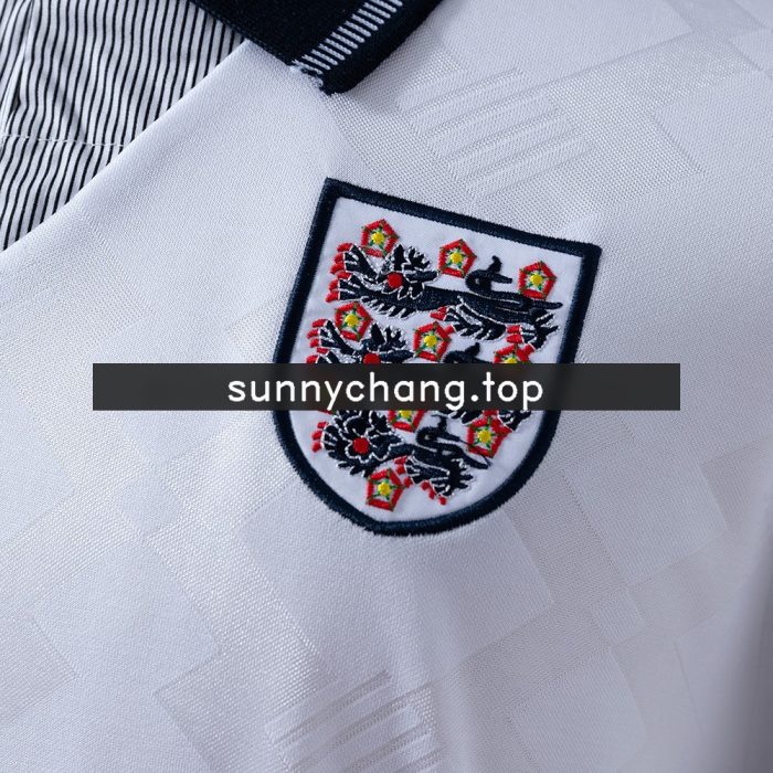 1990 England Home Retro Shirt - 图片 4
