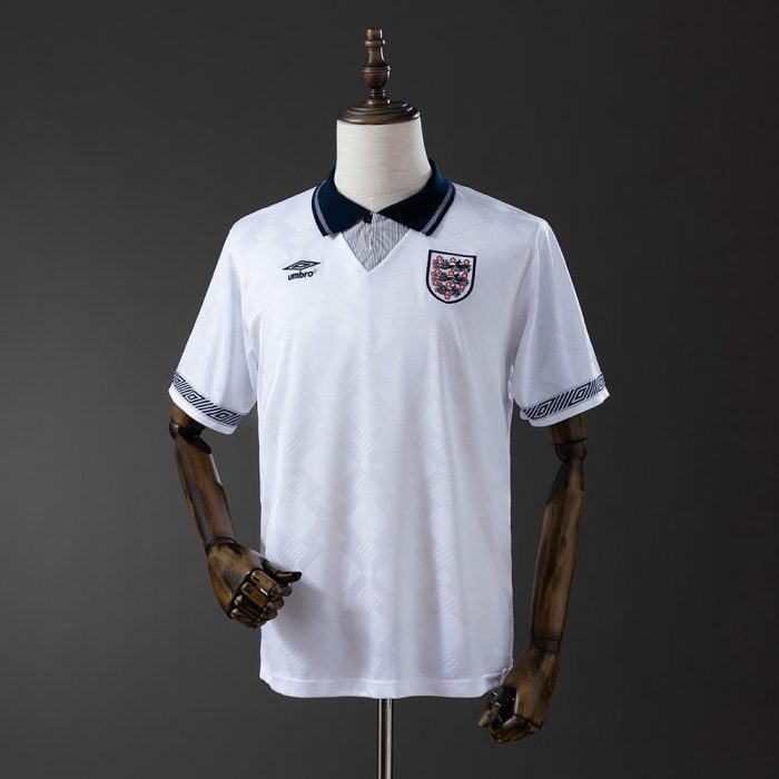 1990 England Home Retro Shirt - 图片 7