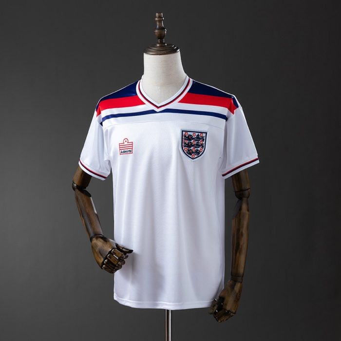 1982 England Home Retro Shirt - 图片 7