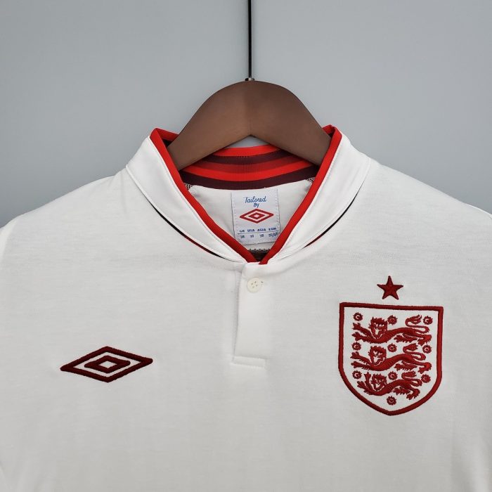 2012 England Home Retro Shirt - 图片 7