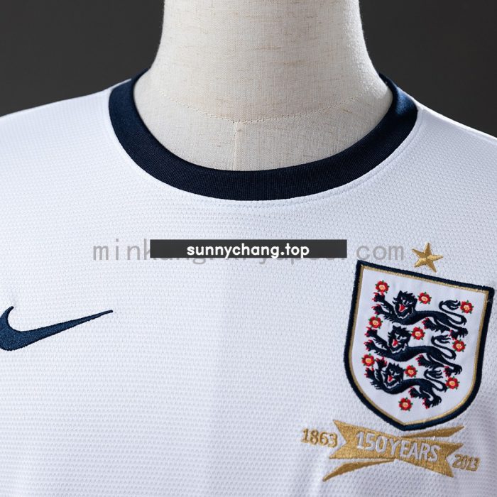 2013 England Home Retro Shirt - 图片 6