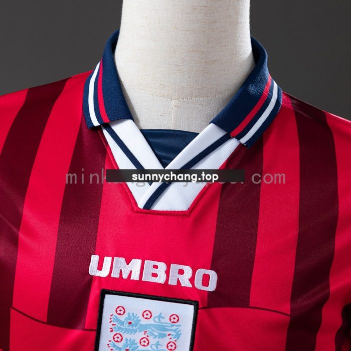 1998 England Away Retro Jersey - 图片 4