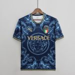 2022 Italy Blue Football Shirt