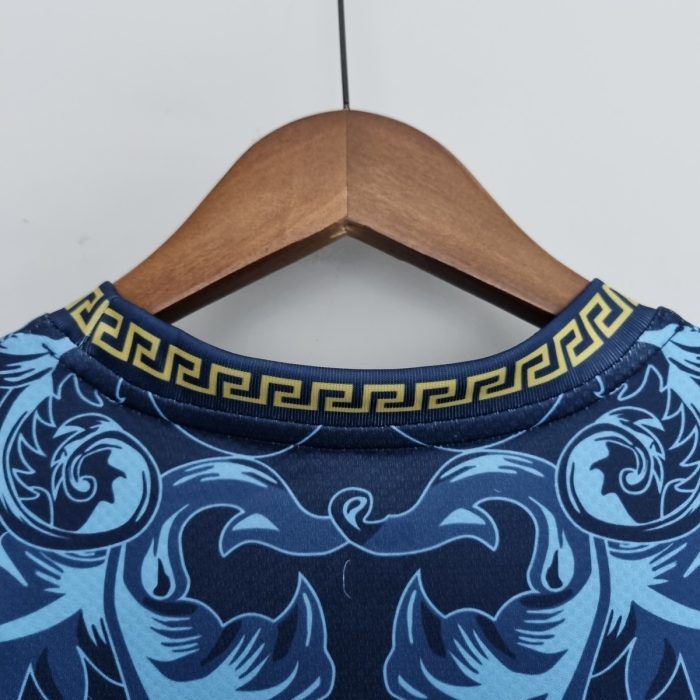 2022 Italy Blue Football Shirt - 图片 3