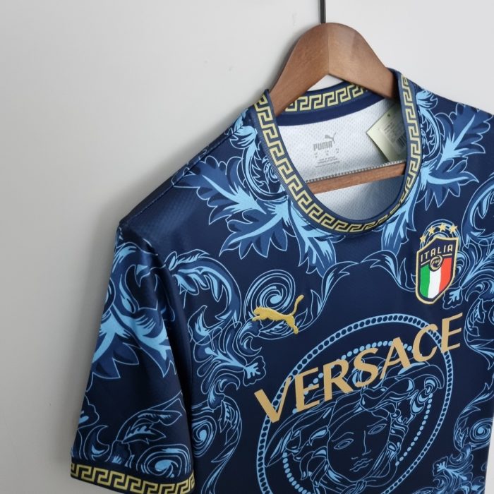 2022 Italy Blue Football Shirt - 图片 5
