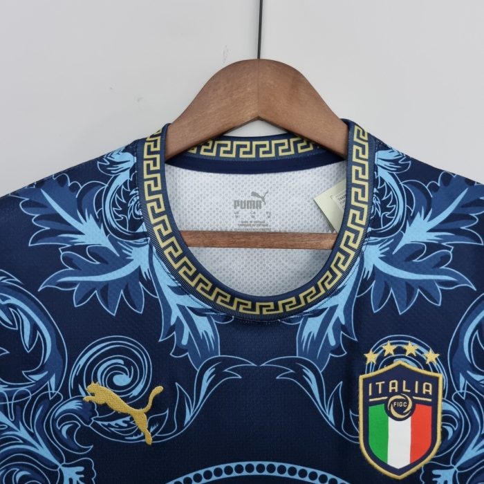 2022 Italy Blue Football Shirt - 图片 8