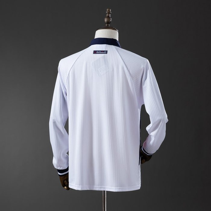 1998 England Home Retro Long Sleeve Jersey - 图片 5