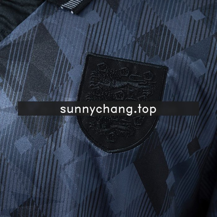 England 1990 Black Away Retro Jersey - 图片 4